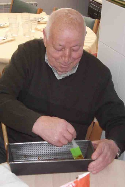 Laranja-flana prestatzen