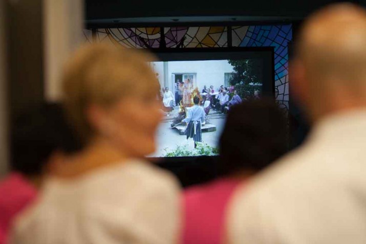 Acto institucional y festivo en la Residencia Santiago de Villabona Acto en la Residencia de ancianos Santiago de Villabona
