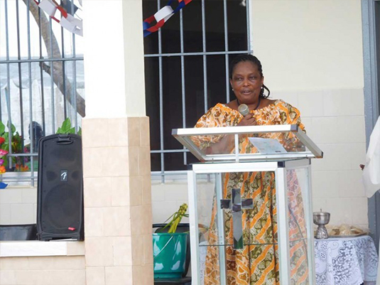 La ministra de Salud y el responsable de la OMS en Liberia, en la inauguración de la Unidad de Salud Mental La ministra de Salud y el responsable de la OMS en Liberia, en la inauguración de la Unidad de Salud Mental