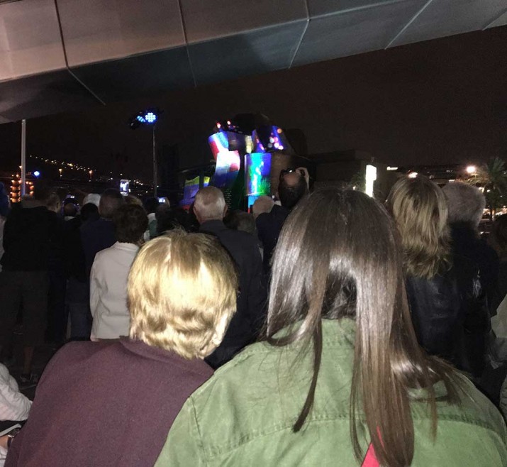 Guggenheim Bilbao Museoaren urteurreneko ikuskizunean Guggenheim Bilbao Museoaren urteurreneko ikuskizunean