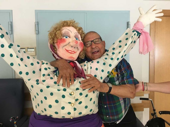 Marijaia, en la Residencia de personas mayores Txurdinagabarri de Bilbao