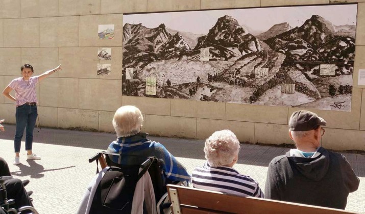 Artea Durangoko Barandiaran Egoitzako fatxadan