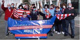 Gabarra prest daukagu Barandiaran Egoitzan Animando al Athletic