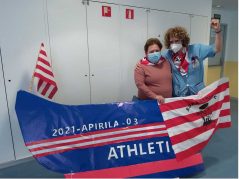 Gabarra prest daukagu Barandiaran Egoitzan Animando al Athletic