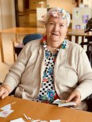 Fiesta tropical en Txurdinagabarri FIesta tropical en la Residencia de la tercera edad Txurdinagabarri