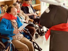 El encierro vuelve a recorrer Txurdinagabarri San Fermín 2021 en la Residencia de mayores Txurdinagabarri
