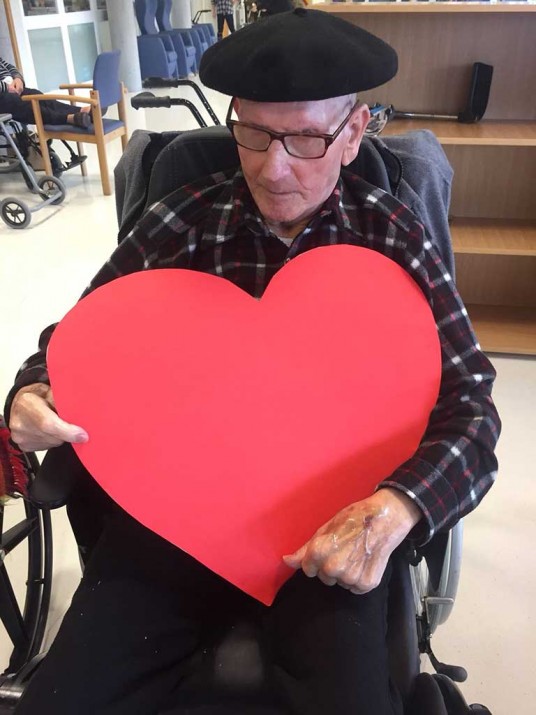 San Valentin: amodioa eta maitasuna San Valentín Bilbaoko adinduentzako Txurdinagabarri Egoitzan
