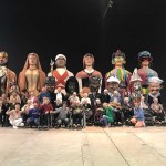 Ancianos de la Residencia Santiago de Villabona en la Casa de los Gigantes y Cabezudos de Tolosa