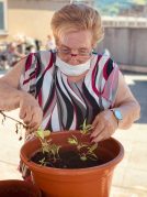 Taller de jardinería en la Residencia de mayores Txurdinagabarri
