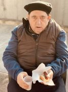 Txitxiburduntzia ganbarako terrazan Txitxiburduntzi en la Residencia Txurdinagabarri