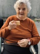 Txitxiburduntzia ganbarako terrazan Txitxiburduntzi en la Residencia Txurdinagabarri