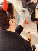 Gau Beltza - Santu Guztien Egunean primeran pasatu genuen Halloween y Todos los Santos en la Residencia Txurdinagabarri