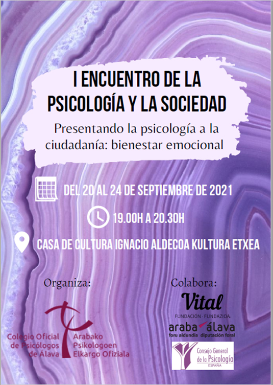 Alfonso Sáez de Ibarra, ponente en el 'I Encuentro de la psicología y la sociedad'