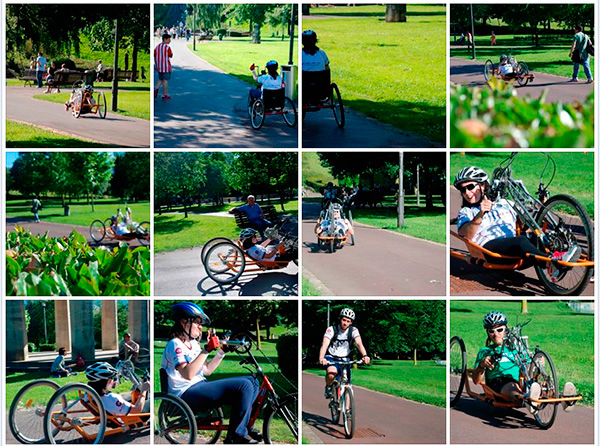 Ciclismo adaptado. Álbum de fotos en FB Integrantes del equipo ciclista de la Agrupación Deportiva Aita Menni