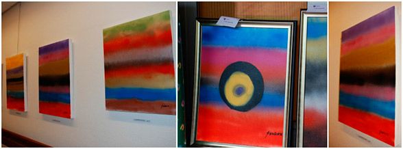 Lantxas Fernanz, artista bat Aita Menni Ospitalean Manu Lantxas, cuadros