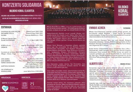 Irailean berriro We are like you egitasmoaren kontzertu solidarioak