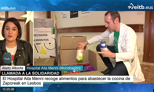 Elikagaiak jasoko ditugu Lesboseko errefuxiatu eremuetarako