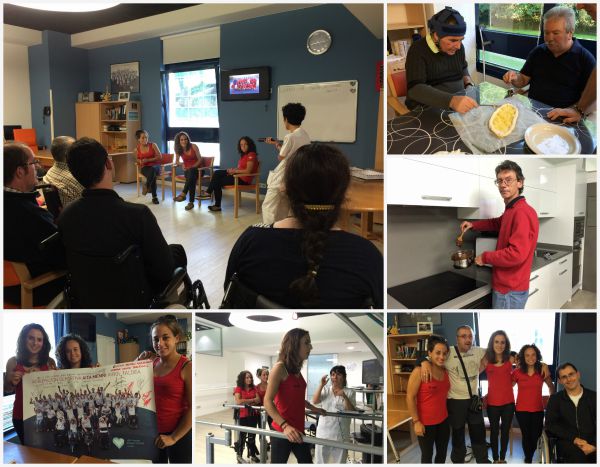 Remeras de Zumaia acercan sus éxitos deportivos al Centro de Día Aita Menni de Donostia remeras Zumaia