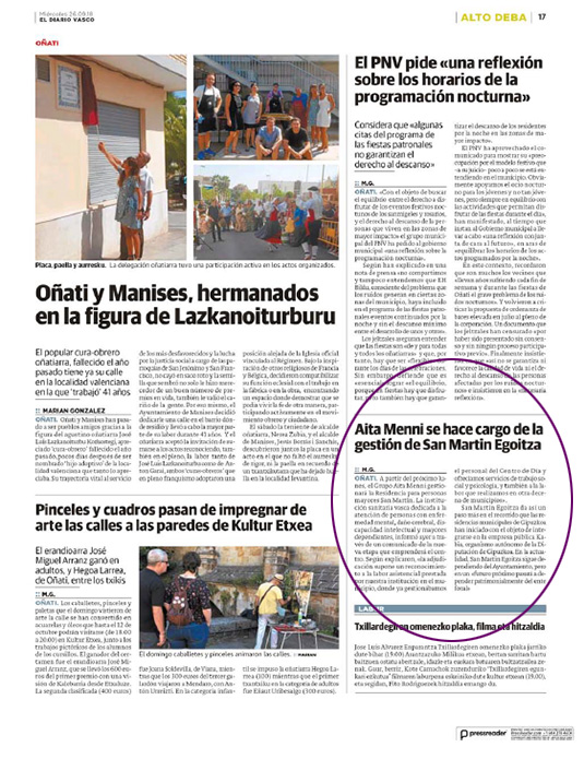 Oñatiko San Martin Egoitza kudeatzen hasi gara Oñatiko San Martin Egoitza kudeatzen hasi gara