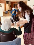 Visita de Olentzero y Mari Domingi