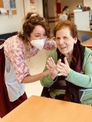 Visita de Olentzero y Mari Domingi