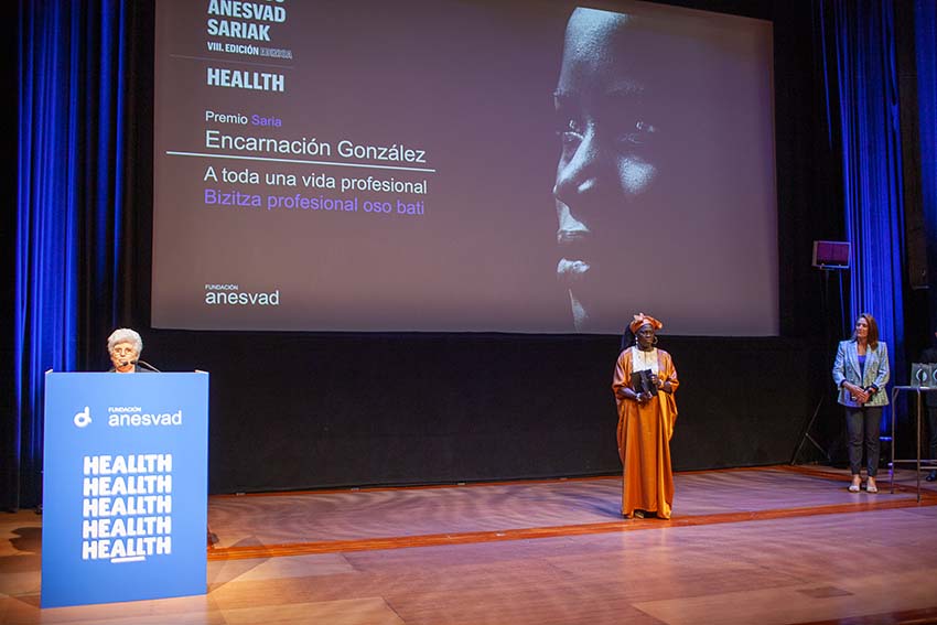 Sor Inca, en su discurso de agradecimiento