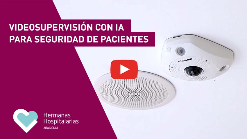 Carátula del vídeo sobre inteligencia artificial en videosupervisión en el Hospital Aita Menni